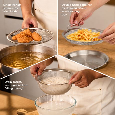 6-Piece Stainless Steel & Glass Mixing Bowl Set