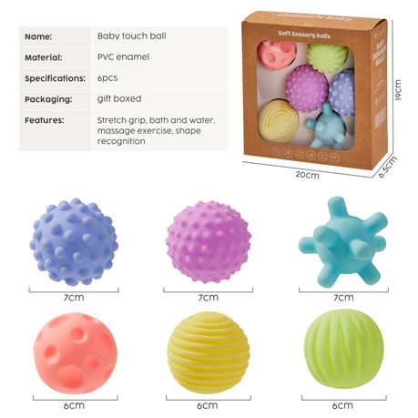Baby Sensory Balls Set Soft Tactile Multi Texture Toys
