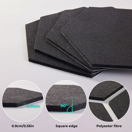 Chenshia 12 Piece Soundproof Acoustic Panels - Self-Adhesive Panels