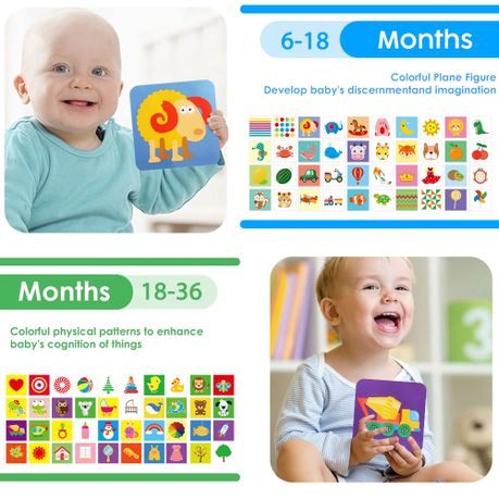 High-Contrast Baby Flashcards - Ages 0–36 Months