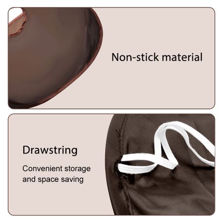 Beard Bib Apron with Shoulder Coverage - Brown