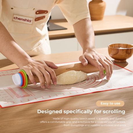 Adjustable Rolling Pin Kit & Baking Pastry Mat