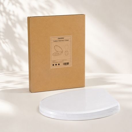2-in-1 Toilet Seat with Built-In Toddler Seat - V Shape