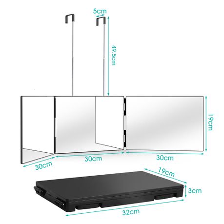 360 Degree Trifold Mirror