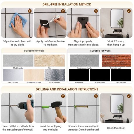 Chenshia Wall Mirror with Aluminium Frame