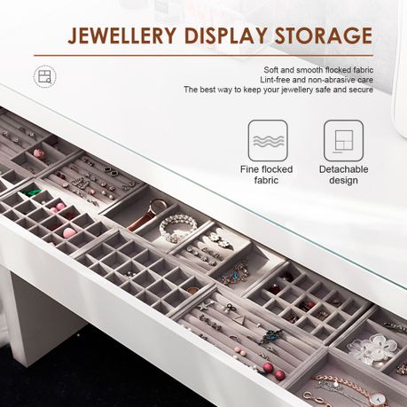 Stackable Velvet Jewellery Display and Storage Trays