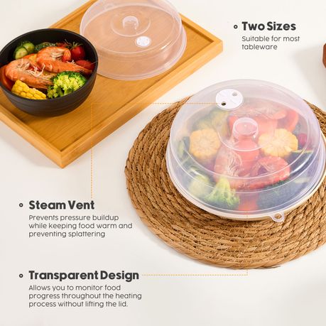Chenshia 4-Piece Anti-Splash Microwave Cover Set with Oven Glove