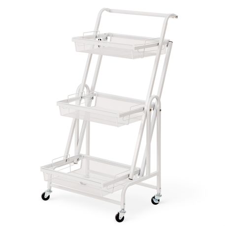 3-Tier Adjustable Storage Trolley