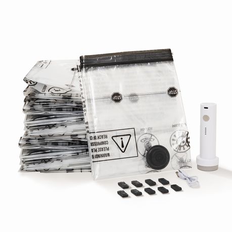 12 Pack Vacuum Storage Bags with Electric Pump
