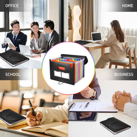 13-Compartment Portable A4 Expanding File