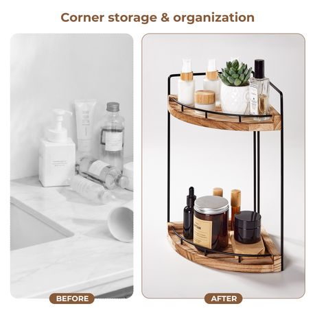 2-Tier Corner Shelf Organiser
