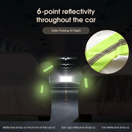 Waterproof Heavy-Duty Car Cover All-Weather Oxford Sun UV Protection