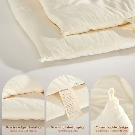 Queen Soybean Fiber Duvet 100% Washed Cotton Heavy Winter Blanket