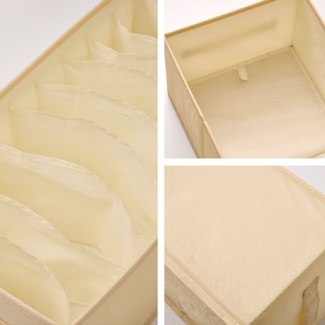 4-Pack Wardrobe Clothes Organisers with Dividers