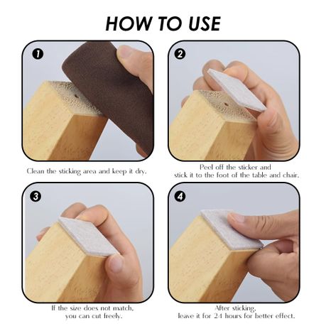 162-Piece Self-Adhesive Felt Pads Set