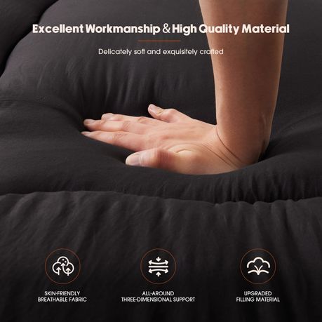 Futon Style Mattress Tri Fold Memory Foam Floor Bed