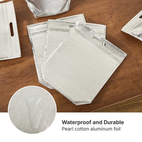Insulated Aluminium Foil Storage Bags - 30 Pack