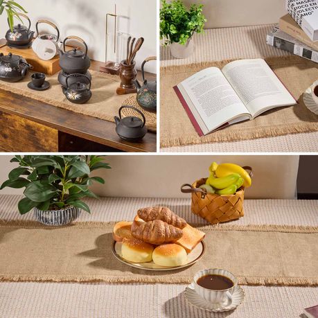 Jute Burlap Table Runner - 183cm