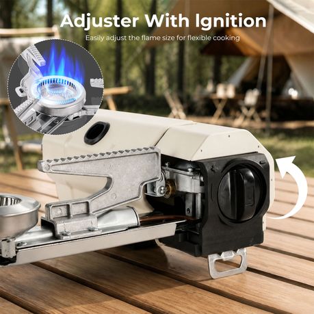 Portable Butane Gas Stove 2600W - White