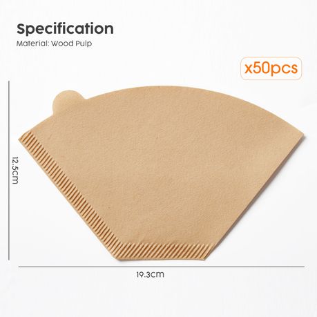 50Pc Cone Coffee Filter Papers