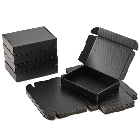 Black Cardboard Boxes - 15-Pack