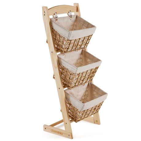 Floor-Standing Toy and Snack Storage Rack