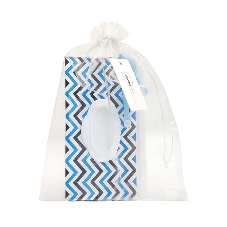 Travel Wet Wipe Pouch Dispenser Set - Blue