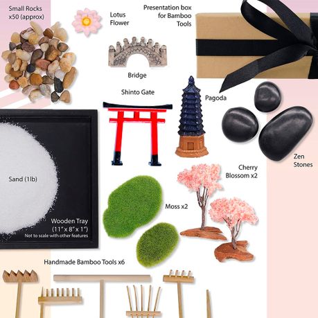 Zen Sand Garden Kit | Bamboo, Quartz Sand & Resin