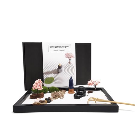 Zen Sand Garden Kit | Bamboo, Quartz Sand & Resin