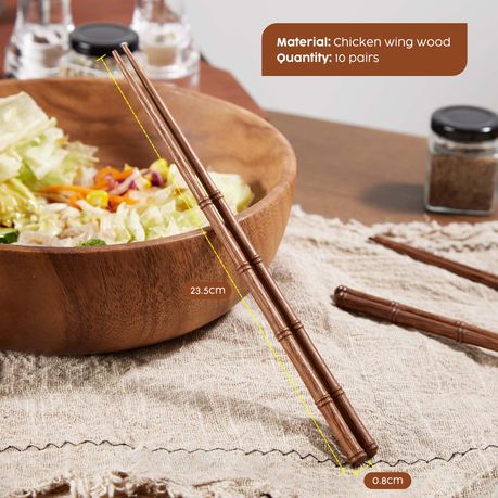 Wooden Chopsticks Gift Set - 5 Pairs