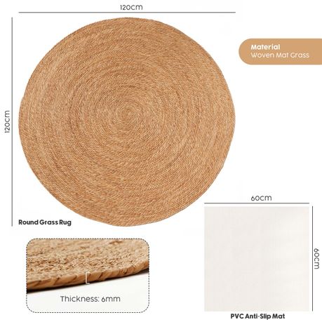 Natural Seagrass Woven Rug