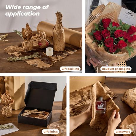 Honeycomb Kraft Packaging Paper Roll - Biodegradable
