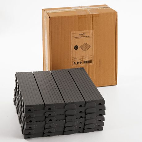 Chenshia 6PC DIY Eco Friendly Interlocking Deck Tile Outdoor Patio Flooring