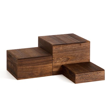 Wooden Dessert Display Riser Set | 3 Sizes (3 Pack)