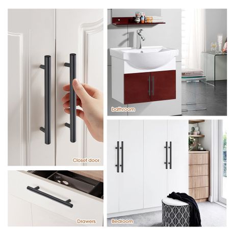 8Pc Home Kitchen Cabinet Pulls Handle Stainless Steel Rack Drawer