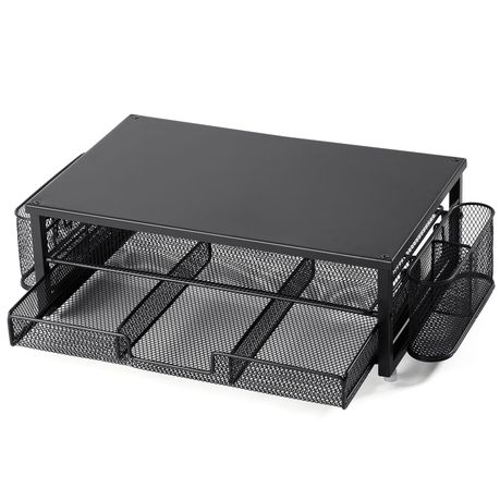 Chenshia 2-Tier Monitor Stand Riser Metal Desk Organizer Home Office & Study