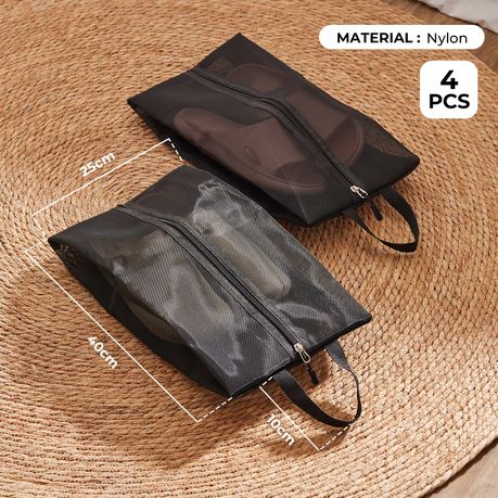 4-Pack Waterproof Shoe Portable Dust-Proof Travel Shoe Organiser