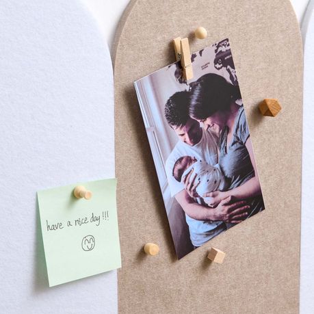 Chenshia 128pc Wood Push Pins Thumb Tack for Decorative Wall Bulletin Board