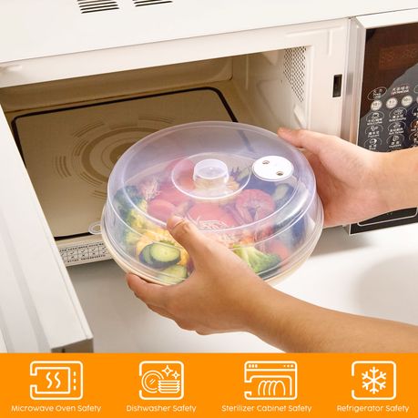 Chenshia 4-Piece Anti-Splash Microwave Cover Set with Oven Glove