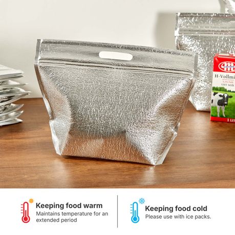 42x31cm Insulated Aluminium Foil Storage Bags - 30 Pack