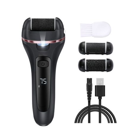 Electric Foot File & Callus Remover - Black