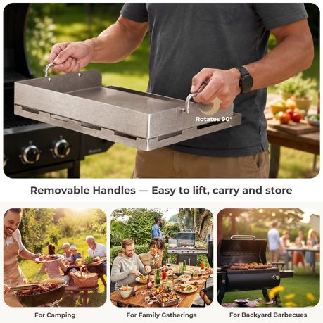 304 Stainless Steel Braai Flat Top Griddle Pan