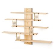 Pine Wood 5-Tier Toy Display Shelf