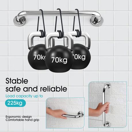 Stainless Steel Bathroom Shower Grab Bar - 2-Pack