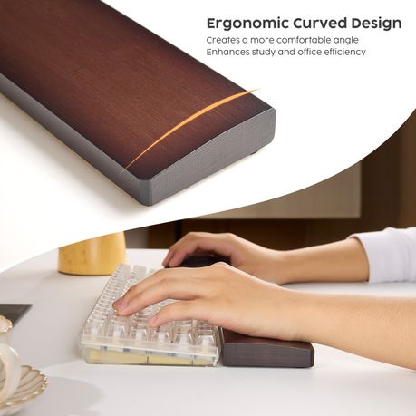 Wooden Wrist Rest Ergonomic Keyboard Hand Support Pad