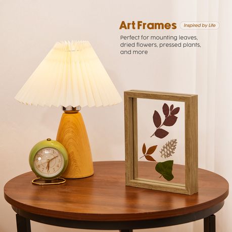 2pc Wooden Floating Picture Frames