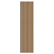 3D Oak Wood Slat Wall Panel - Teak