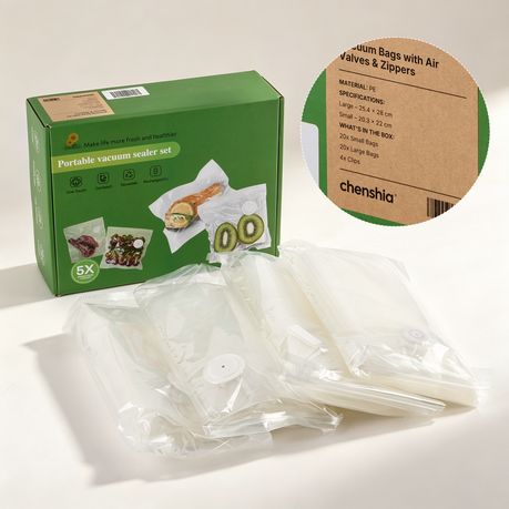 40-Piece Reusable Vacuum Sealer Bags