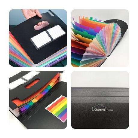 13-Compartment Portable A4 Expanding File