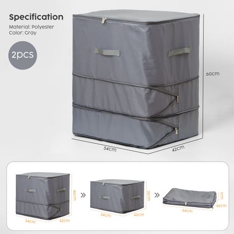 3-Tier Large Capacity Compression Comforter Linen Storage Bag Set